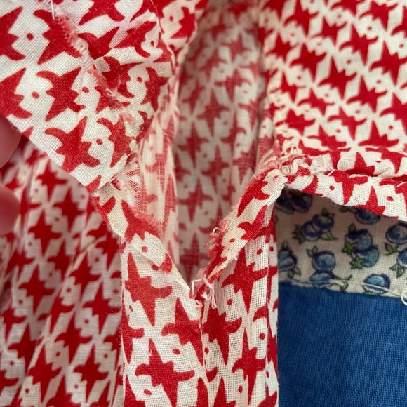 Vintage 1930s red and white cotton day dress! - Picture 5 of 9